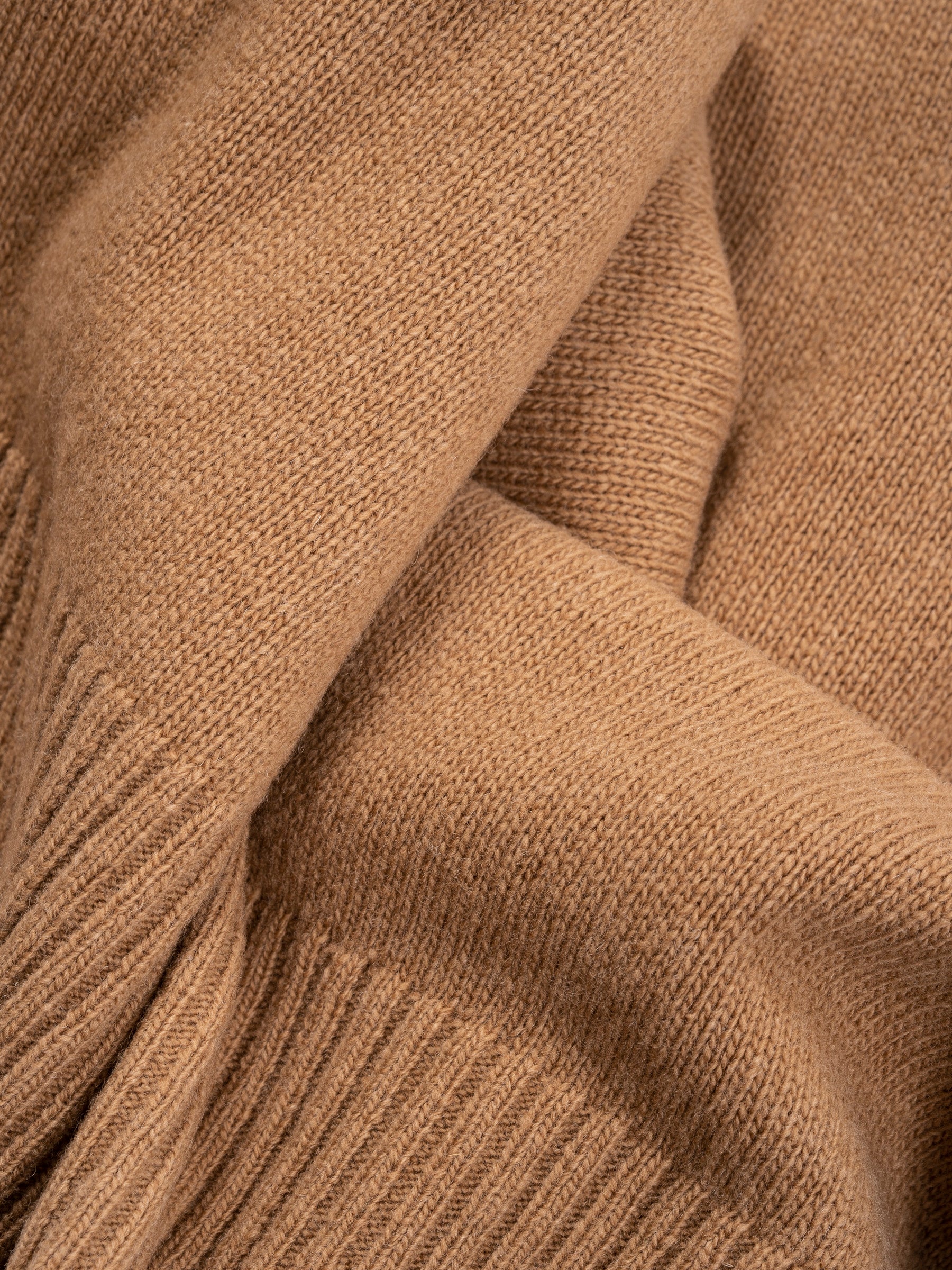 Lambswool Crew Sweater Camel