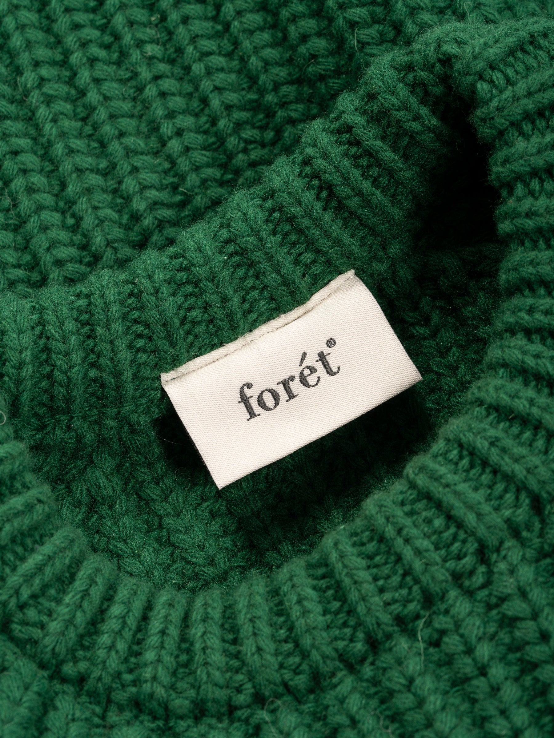 Trip Chunky Rib Knit Green