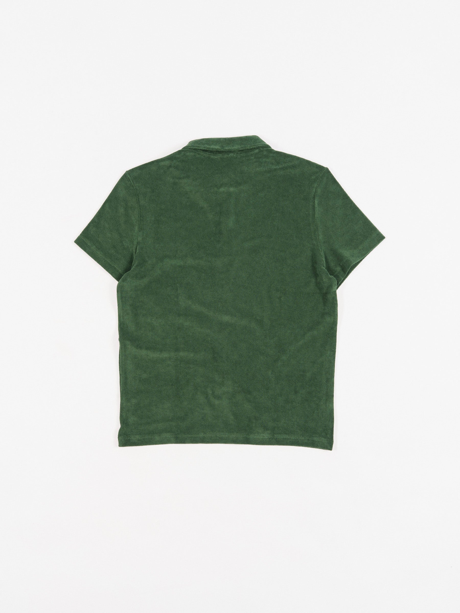 Regular Fit Terry Polo Green