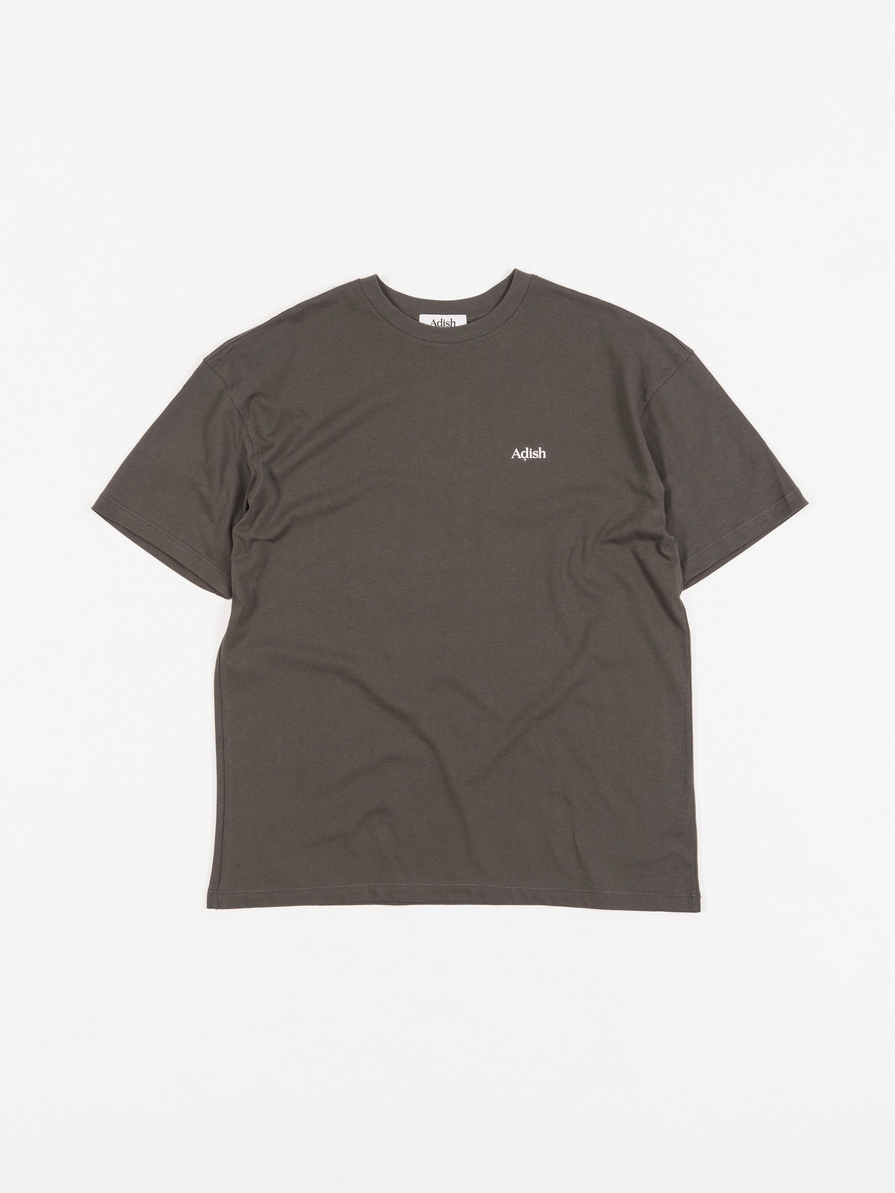 Short Sleeve Qatarat Logo T-Shirt Dark Grey