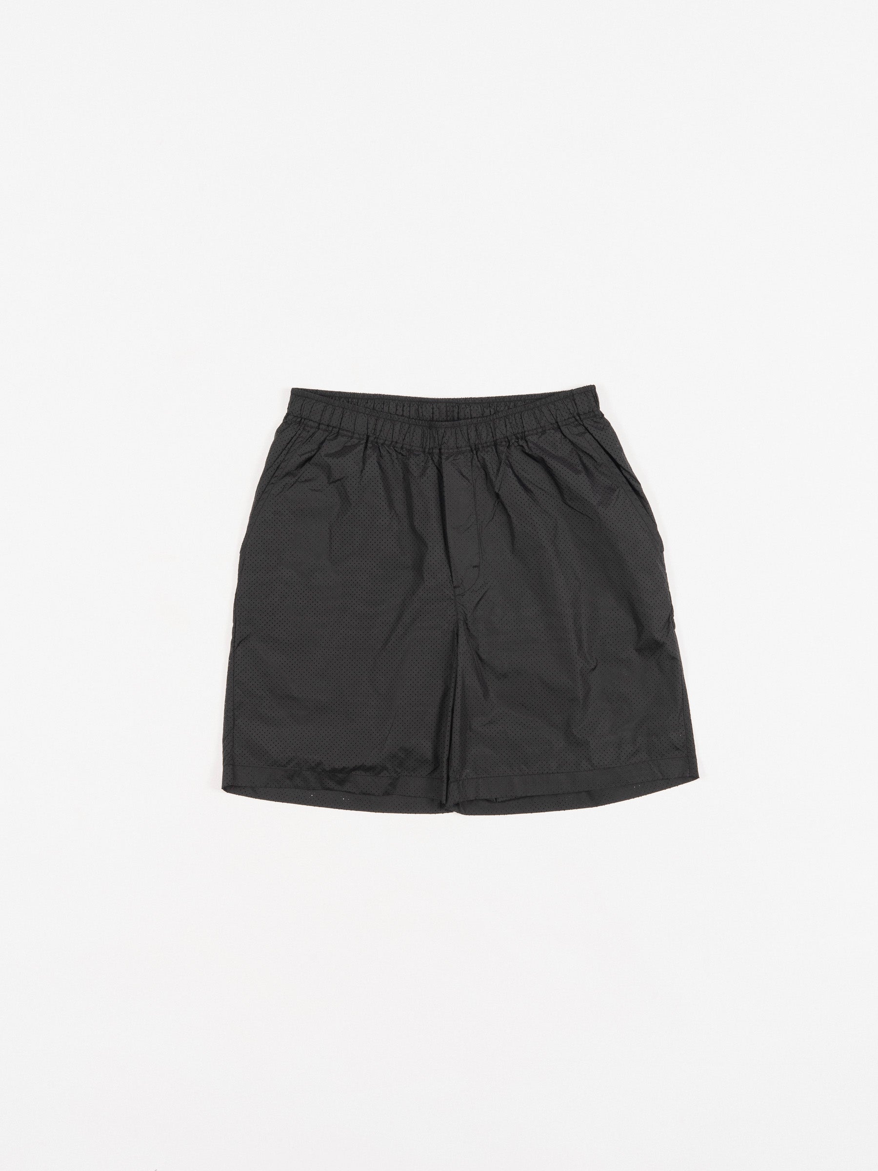 Sander Perforated Shorts Black