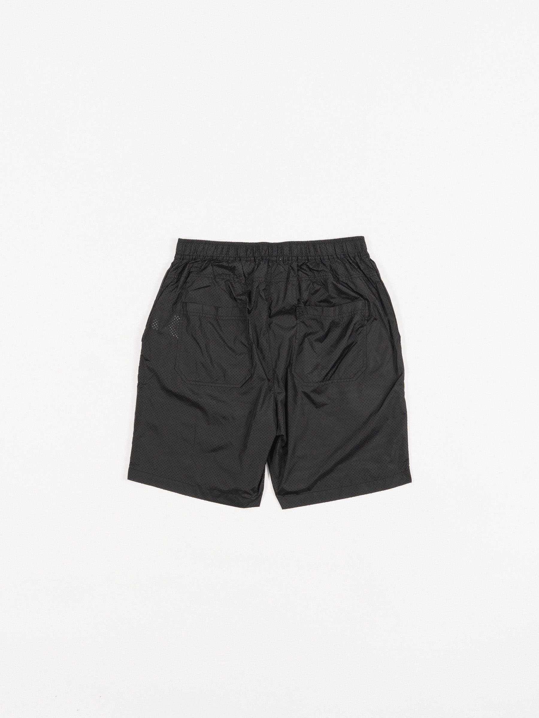 Sander Perforated Shorts Black