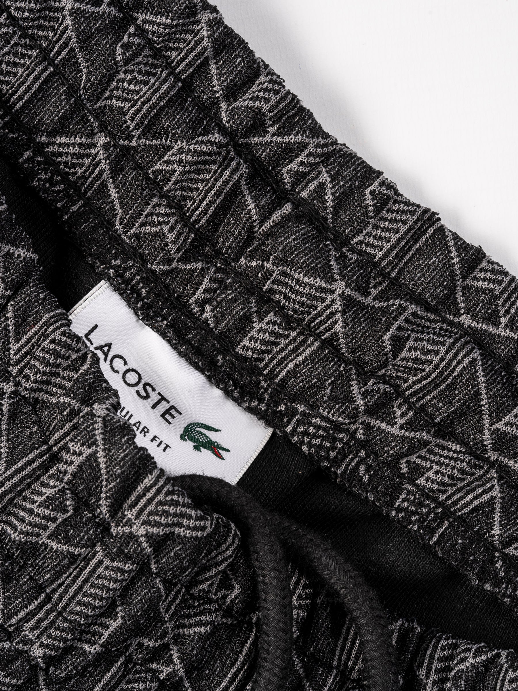 Jacquard Paris Monogram Track Pants Black