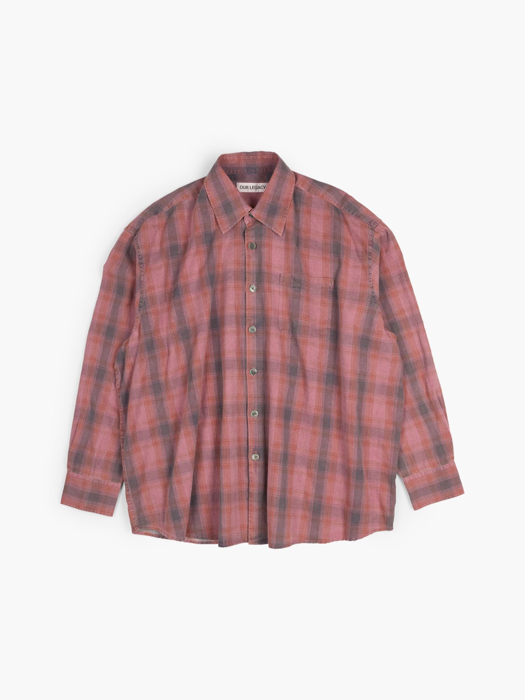 Our Legacy Borrowed Shirt Idaho Flannel Red