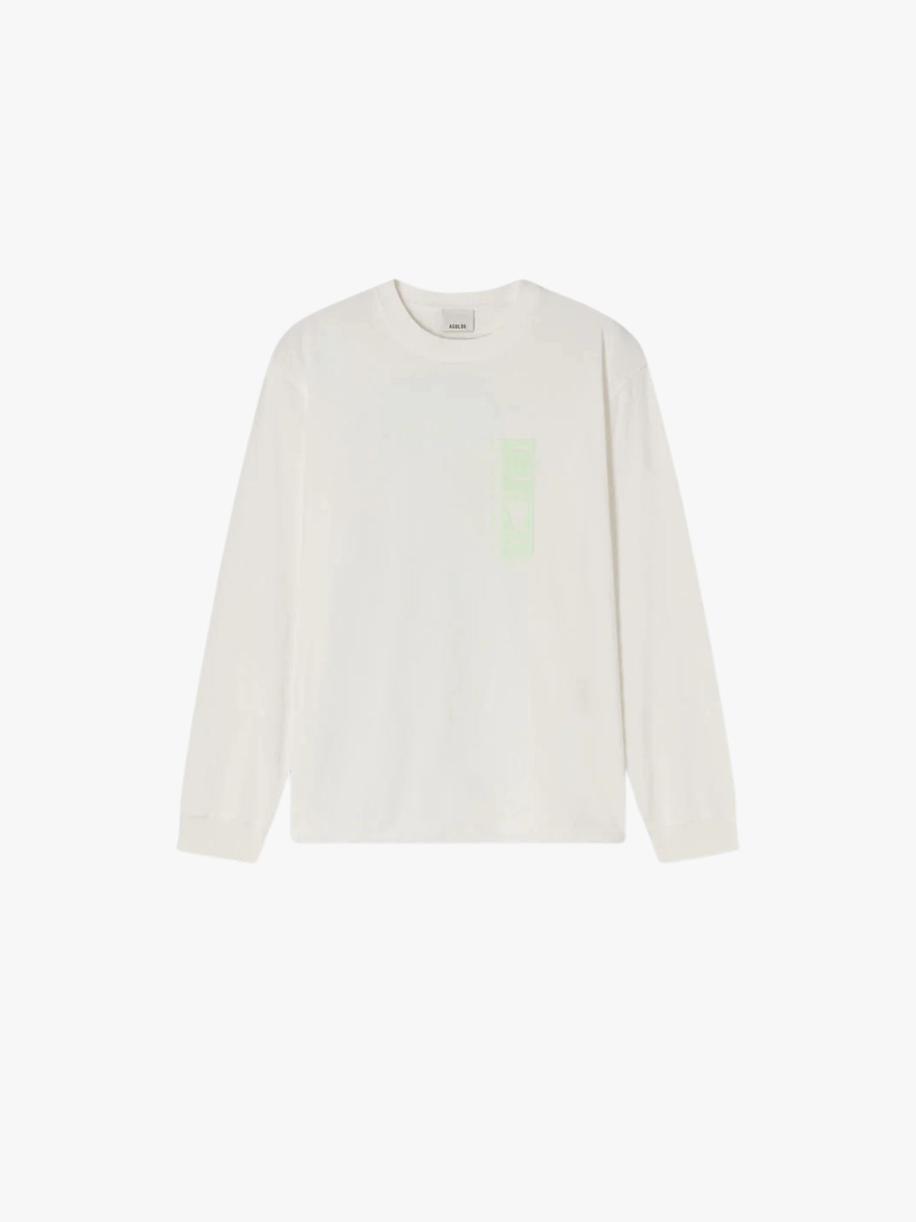 Agolde x RSVP Stack Long Sleeve Soft White