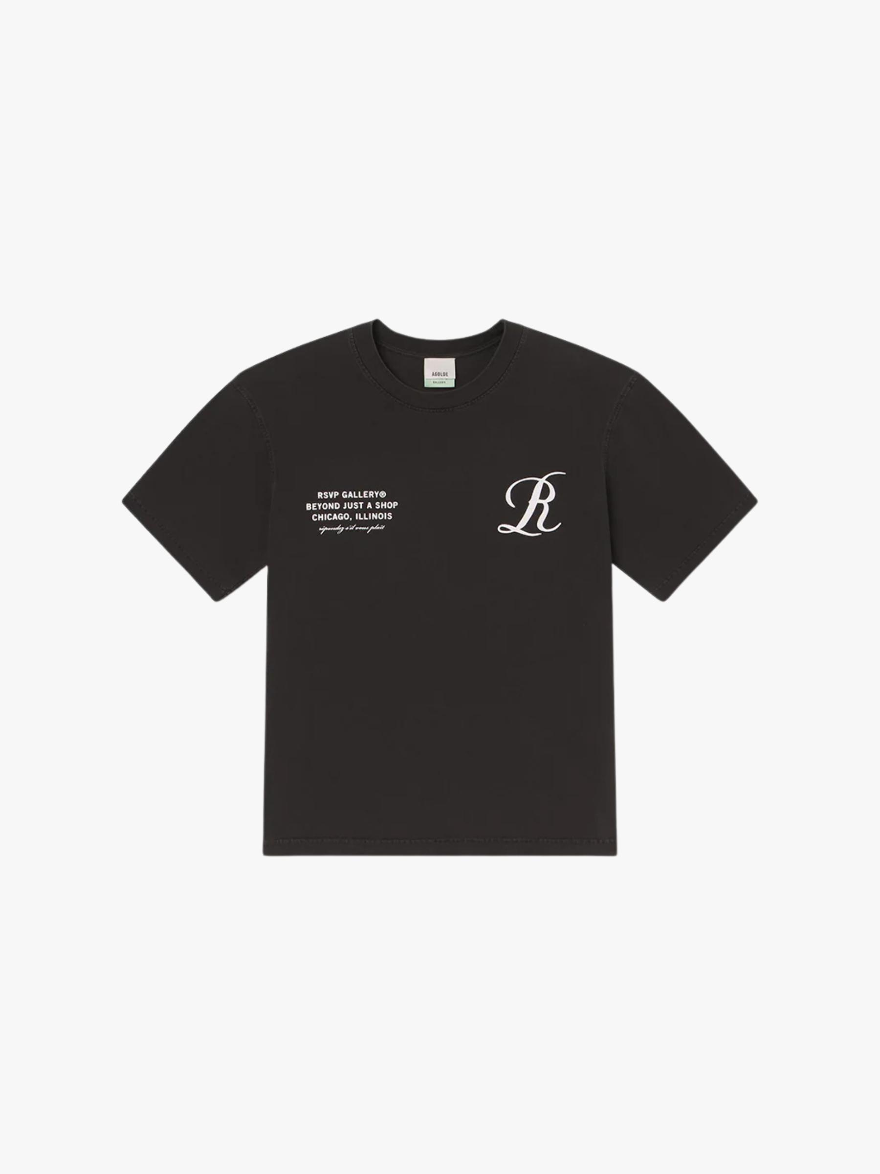 Agolde x RSVP Block RSVP Tee Marker Dark Grey