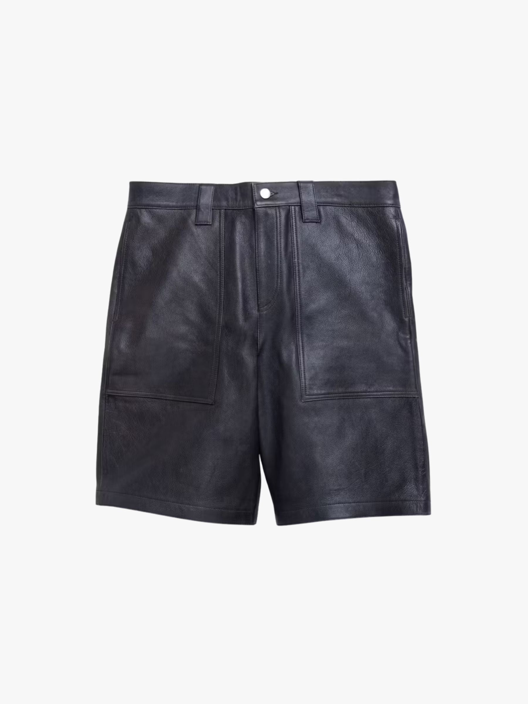 Berner Kuehl Work Shorts Distress Leather Black