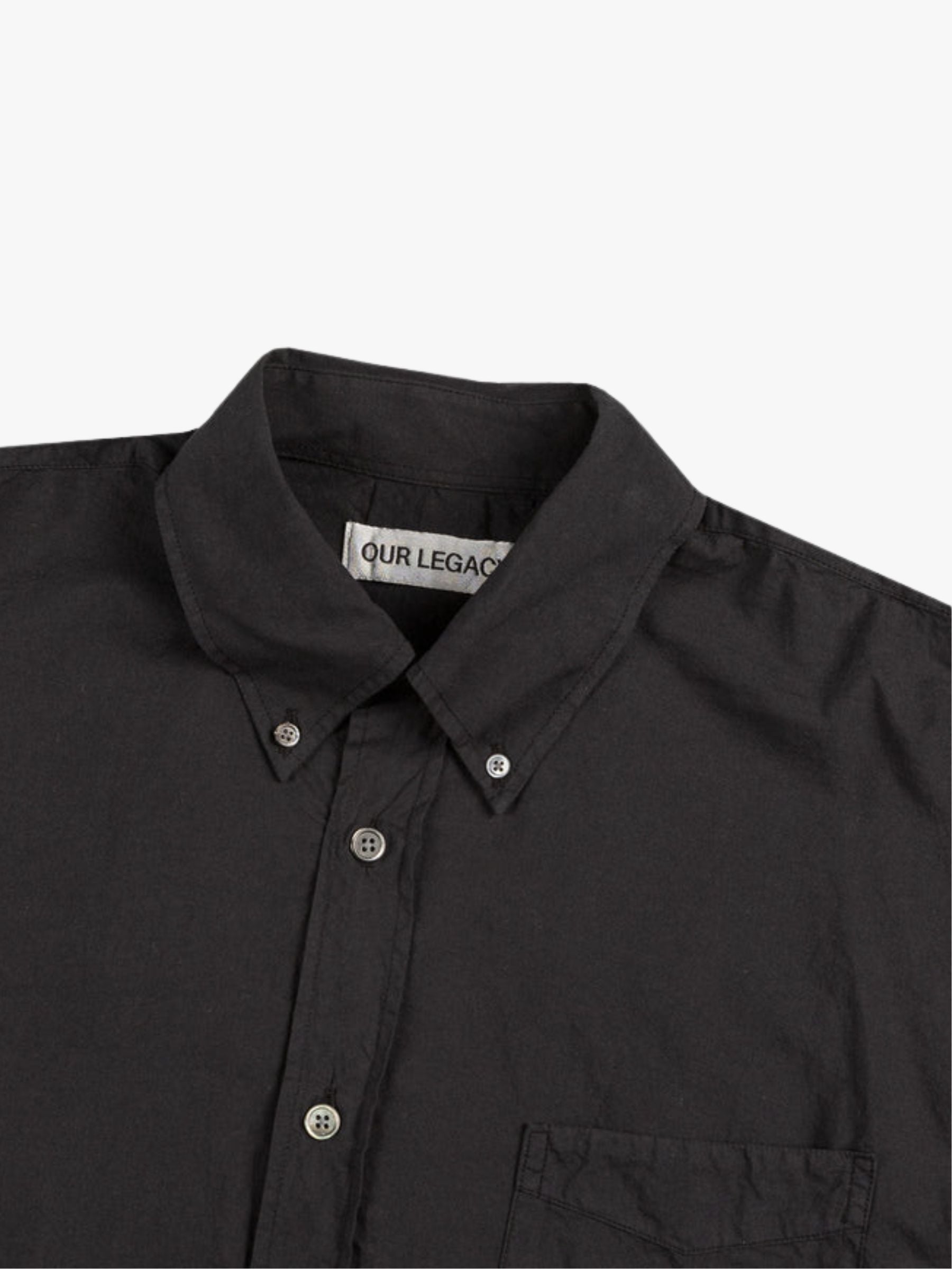 Our Legacy Borrowed BD Shirt Voile Black