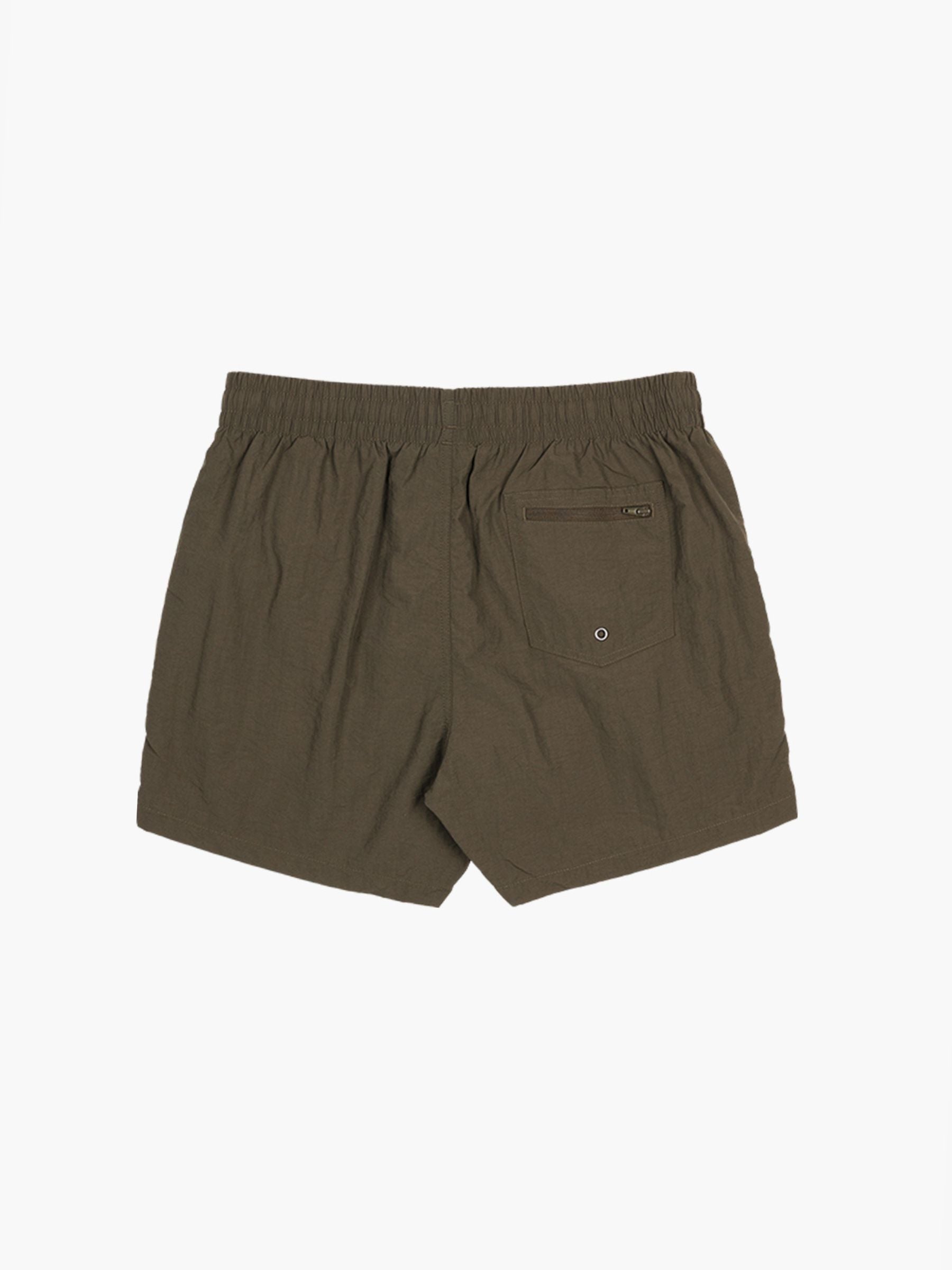 Roomers Swimshort Olive/White
